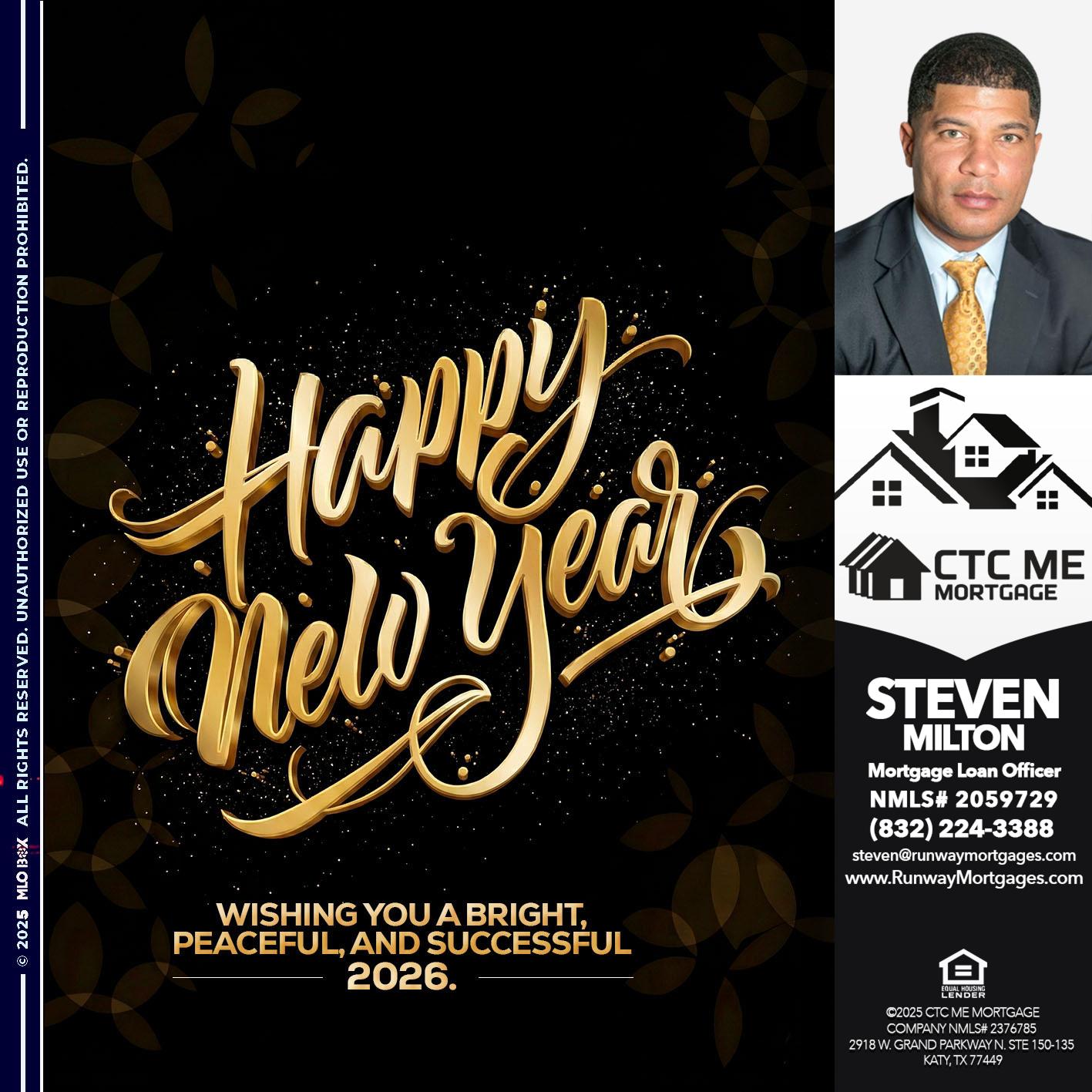 happy new year - Steven Milton -Mortgage Loan Officer