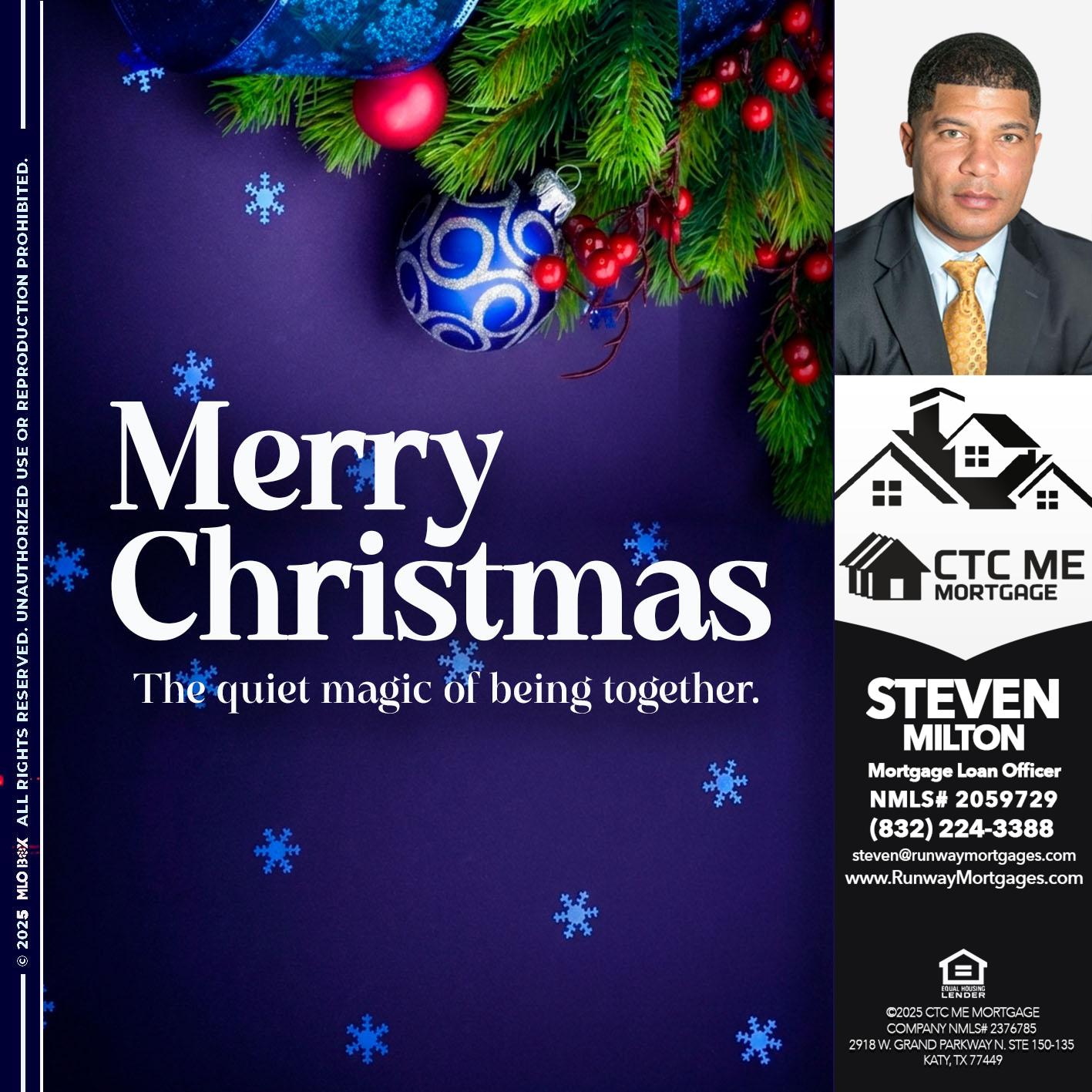 merry christmas - Steven Milton -Mortgage Loan Officer