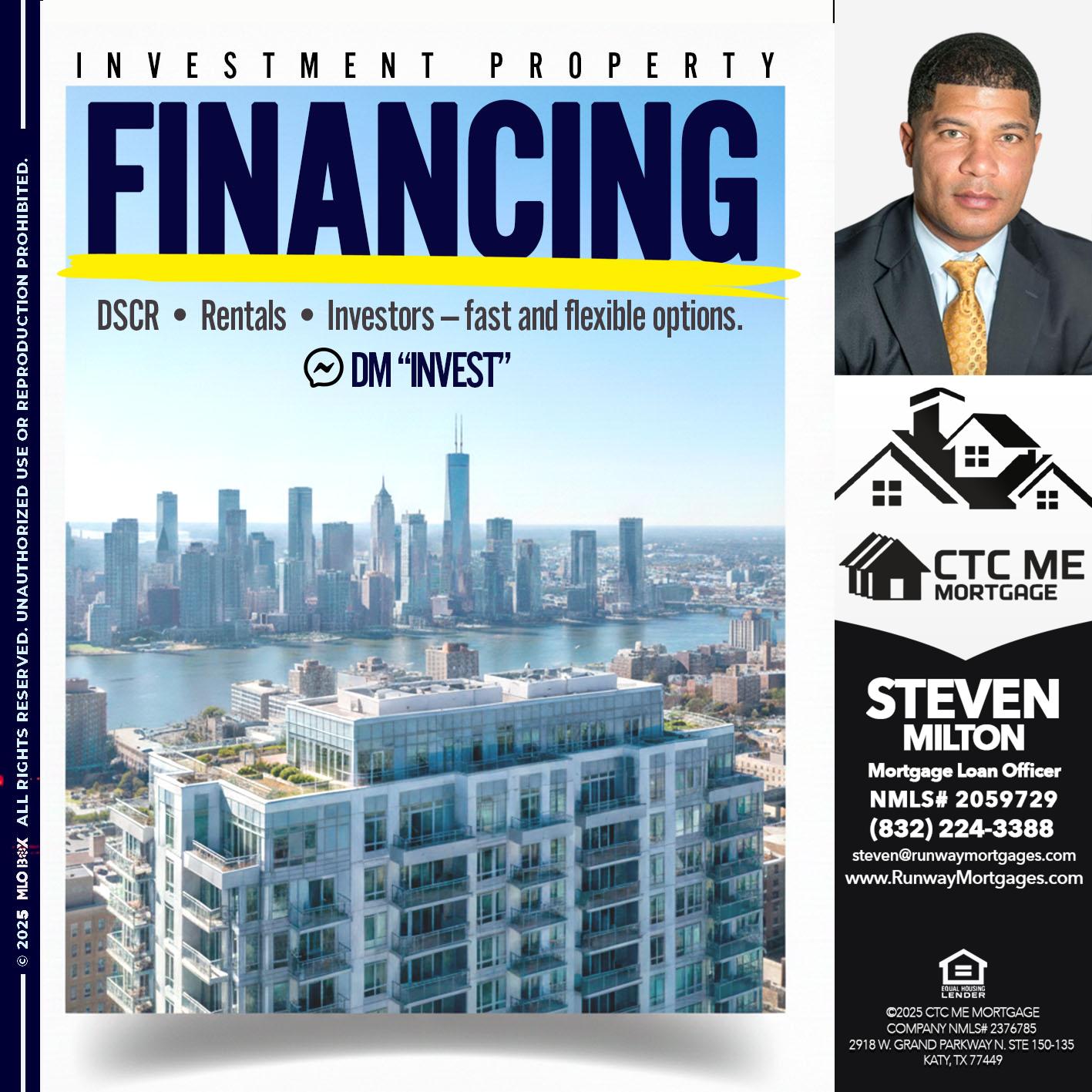 FINANCING - Steven Milton -Mortgage Loan Officer
