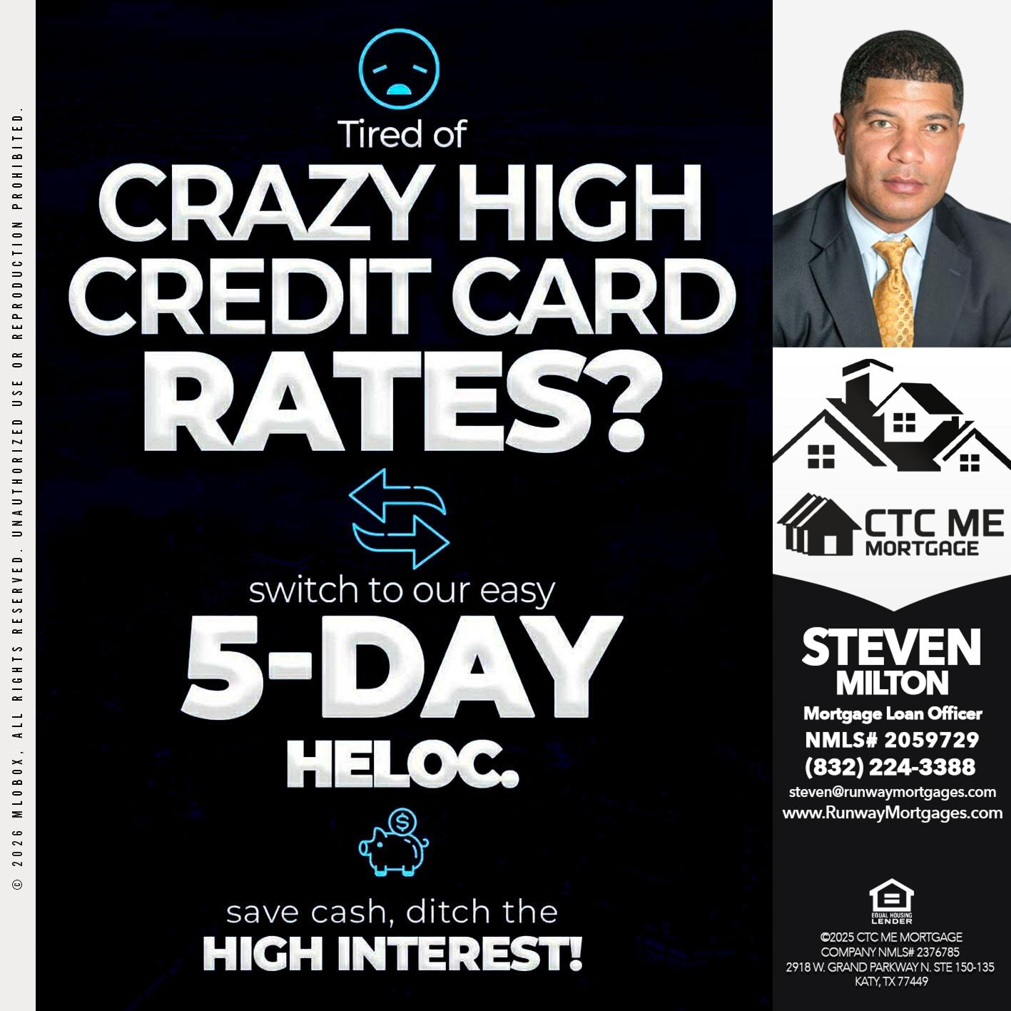 crazy high - Steven Milton -Mortgage Loan Officer