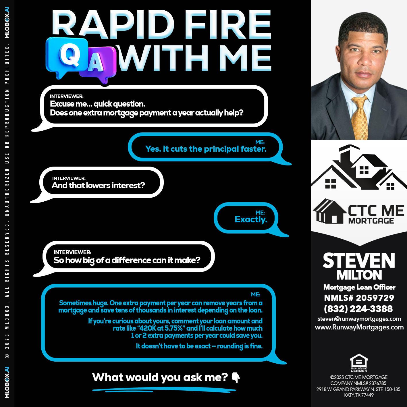 RAPID Q&A - Steven Milton -Mortgage Loan Officer