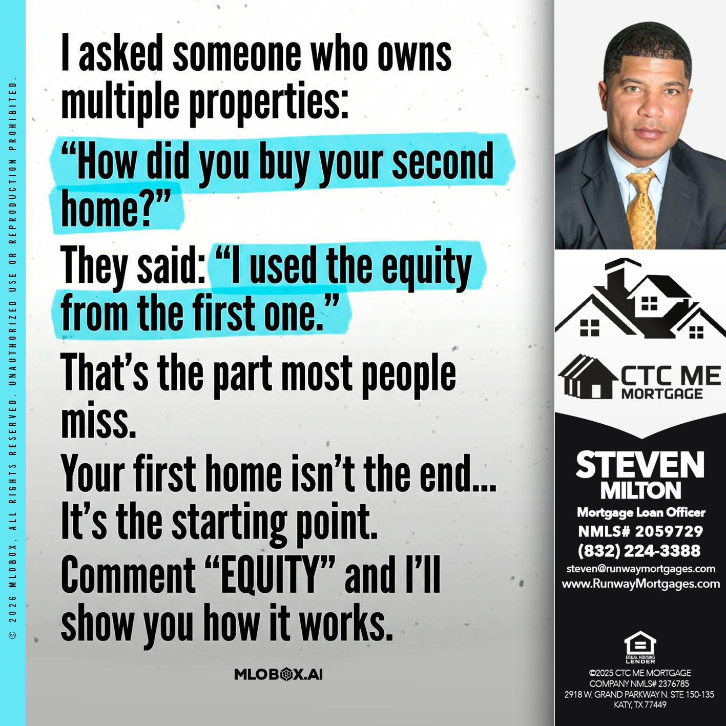 I ASKED - Steven Milton -Mortgage Loan Officer