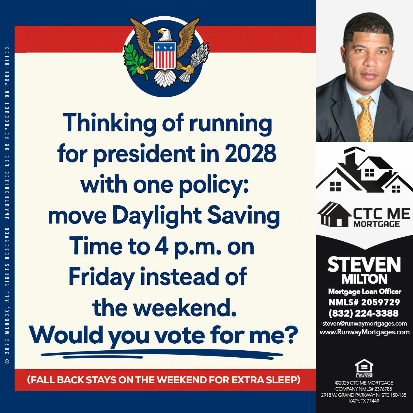 thinking on running - Steven Milton -Mortgage Loan Officer