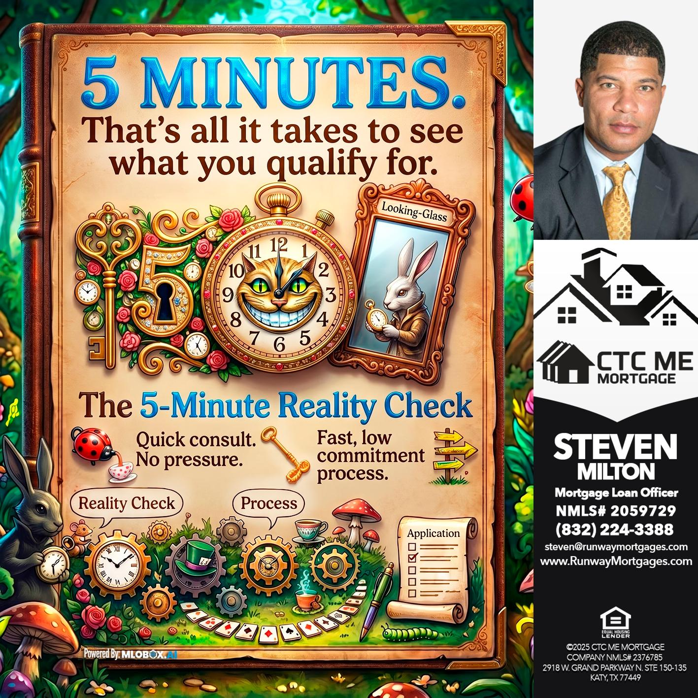 REALITY CHECK! - Steven Milton -Mortgage Loan Officer