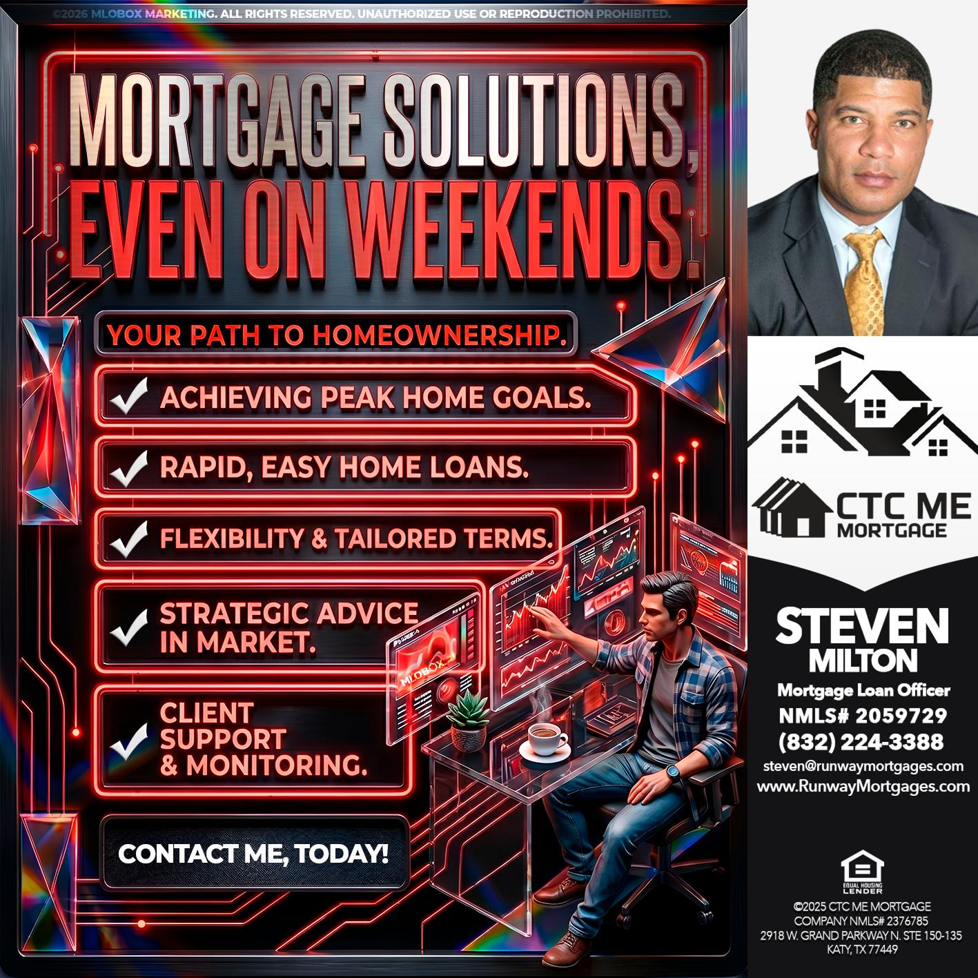 WEEKEND SOLUTIONS - Steven Milton -Mortgage Loan Officer