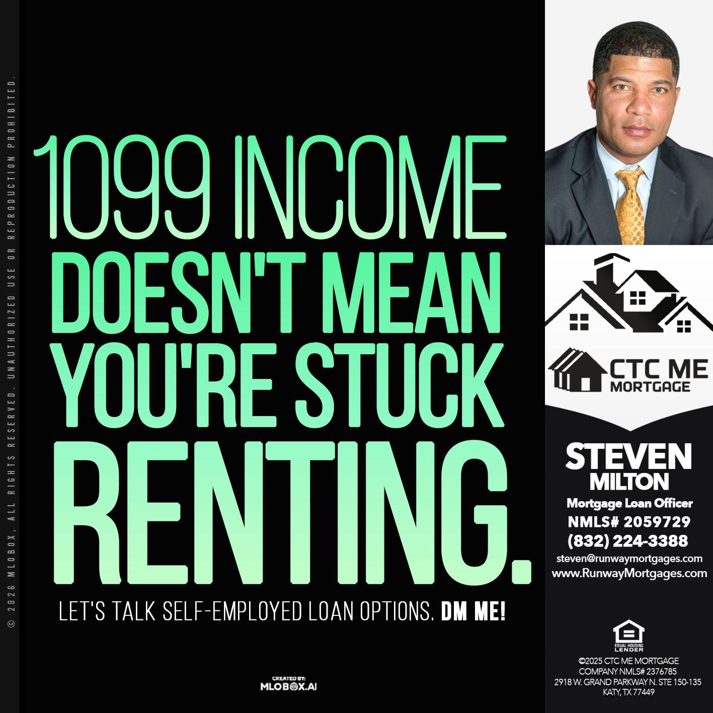 1099 INCOME - Steven Milton -Mortgage Loan Officer