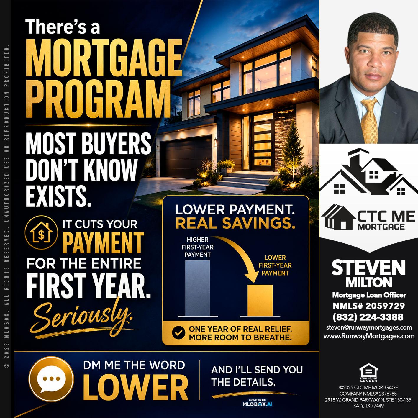 mortgage programs - Steven Milton -Mortgage Loan Officer