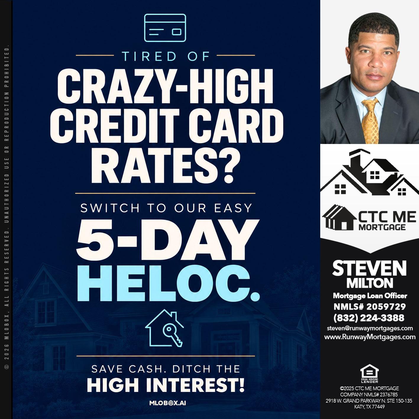 crazy high - Steven Milton -Mortgage Loan Officer