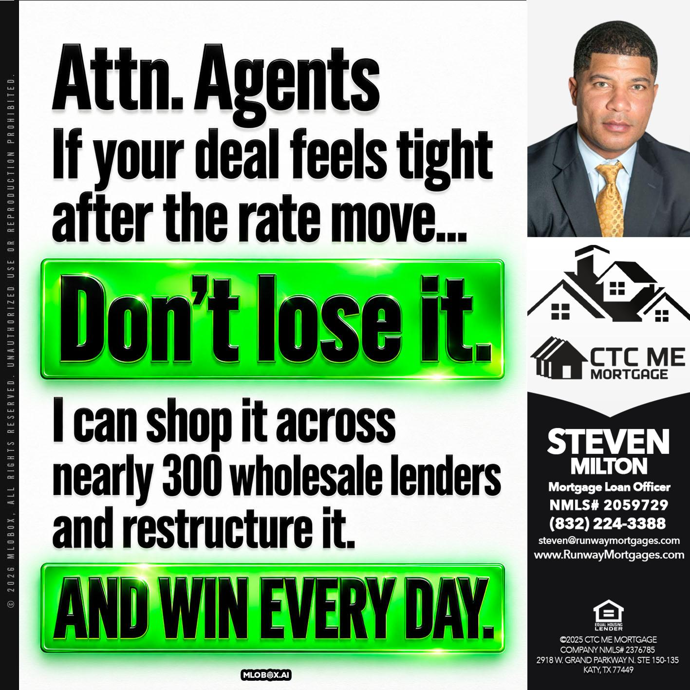 agents - Steven Milton -Mortgage Loan Officer
