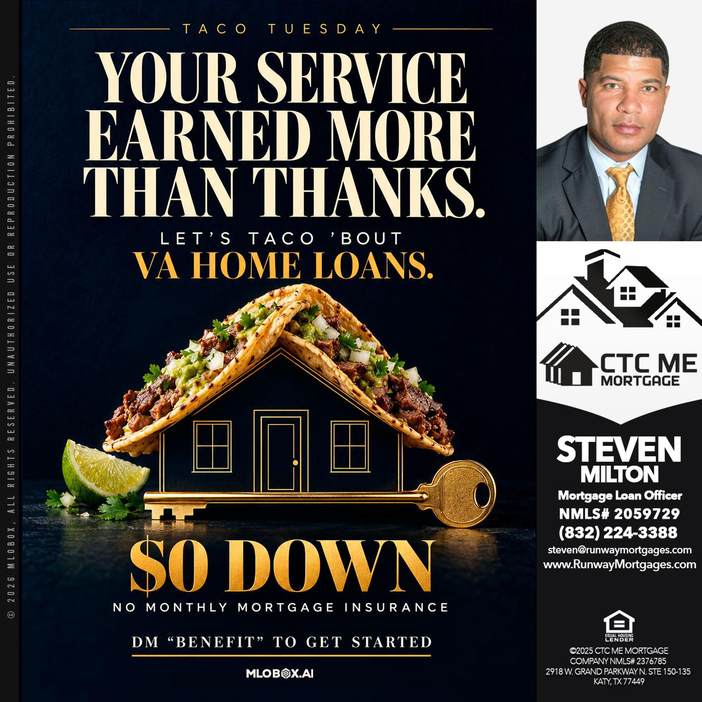 taco Tuesday - Steven Milton -Mortgage Loan Officer